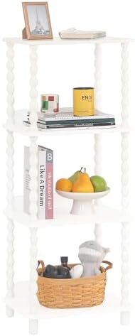 Fultyle Bookshelf, 4-Tier Bookcase with Open Shelves, Modern Book Shelf for Small Spaces, Bedroom, Living Room and Offic