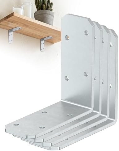 3"x3" L Brackets, 90 Degree Angle Iron, Galvanized-4 Pcs