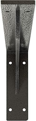 Ekena Millwork BKTM02X20X06EBHGY Steel Bracket Embrey, 2"W x 20"D x 6 1/2"H, Hammered Gray