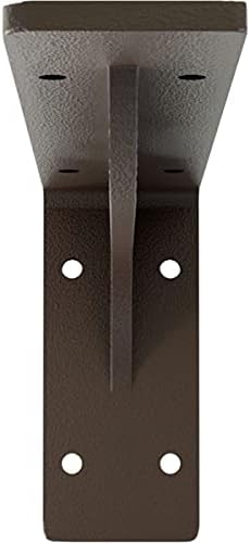 Ekena Millwork BKTM02X10X04EBHBR Steel Bracket Embrey, 2"W x 10"D x 4 3/4"H, Hammered Brown