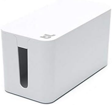 Bluelounge CableBox Mini White - Cable Management - Small Surge Protector Included