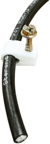 STEREN Coaxial Cable Clips - Cable Holder - Wire Clips - Siding Clips for Hanging - Cord Holder for Desk - Cable Clamps 
