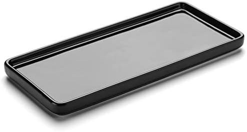 Gurygo 8" Bathroom Trays, Ceramic Vanity Trays for Bathroom, Small Ceramic Tray, Kitchen Soap Tray for Kitchen Counter (