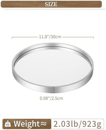 Hanobe Vanity Trays for Bathroom Perfume Trays for Dresser Sliver