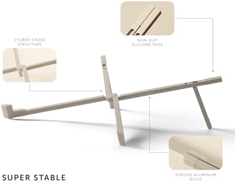 Native Union Fold Laptop Stand – Ultra-Slim Foldable & Portable Laptop Stand – Ergonomic & Optimized Viewing Angle – for