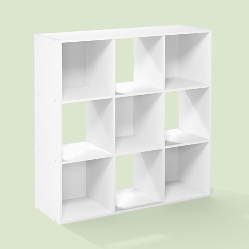 Hagen 9-Cube Storage Organizer, Closet Shelves, Closet Storage, for Bedroom, Wardrobe, Closet, White