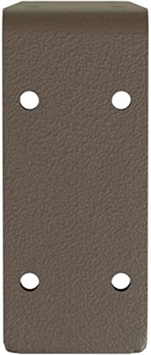 Ekena Millwork BKTM02X10X04EBHBR Steel Bracket Embrey, 2"W x 10"D x 4 3/4"H, Hammered Brown