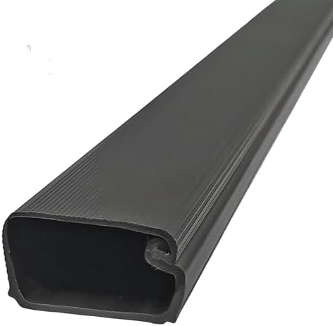 Electriduct 3/4" Locking Channel Raceway Cord Concealer and Wire Hider Cable Manager - 46 Inch - Black