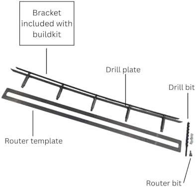 Floating Shelf Brackets - Sheppard Brackets - Easy Install - Heavy Duty (58 inch Build Kit)