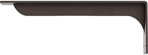 Ekena Millwork BKTM02X18X06EBHDB Steel Bracket Embrey, 2"W x 18"D x 6 1/2"H, Hammered Dark Bronze