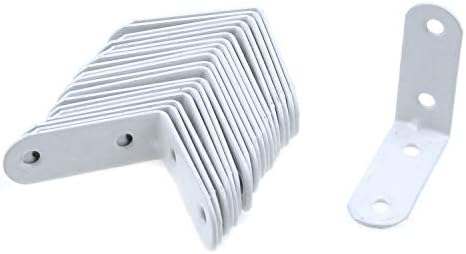 Coshar 20 Pcs Small Right Angle Bracket Corner Brace L Shape Shelf Bracket