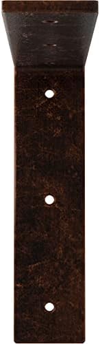 2" W x 8" D x 8" H Hamilton Steel Bracket, Antiqued Copper