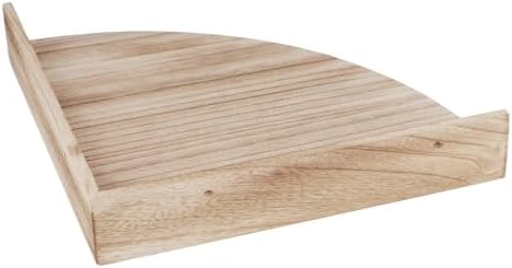 5 PCS Corner Wall Shelf Floating, 15.6 x 11.2 x 2 inch Wooden Wall Mount Corner Storage Display Floating Shelves for Liv