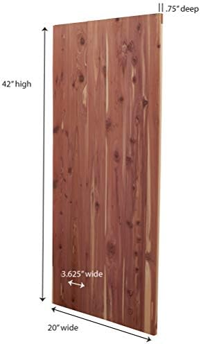 Household Essentials Cedar Fresh Cedar Panels for Closet 2 Pack, Bracket-Free with a Variety of Potential Uses, Natural