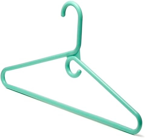 DEILSY™ Heavy Duty Plastic Hangers 10 Pack Thick Aqua Heavy Duty Hangers