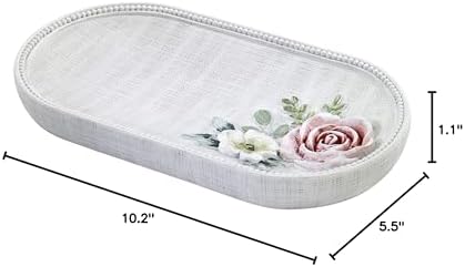 Avanti Linens - Vanity Tray, Organizer for Soap, Lotion, Jewelry & Makeup