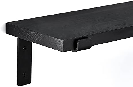 Mkono Corner Wall Shelves Rustic Wooden Floating Corner Shelves Display L Shapped Storage Organizer Displays for Home Li