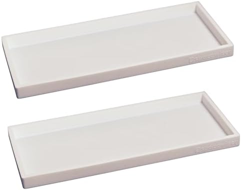 Spacewiser Silicone Countertop & Vanity Bathroom Tray – 2 PC 11.7"