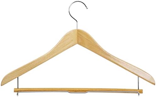 Sawafuji AWT-343-5P Clothes Hangers, Natural, Approx. Width 17.3 x Depth 0.6 x Height 10.6 inches (44 x 1.5 x 27 cm), Wo