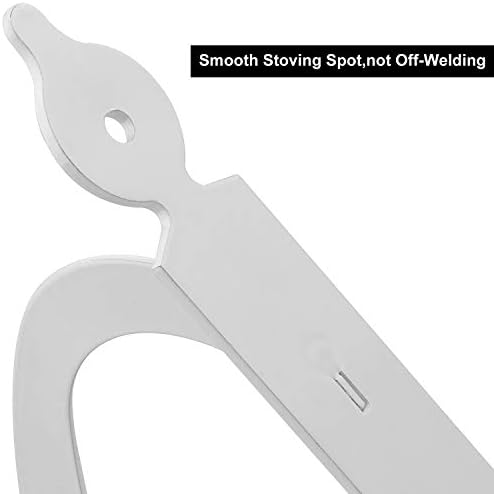 Acrux7 4 Pack Shelf Brackets 7.5X5.5 inch Thicken Iron Corner Brace Shelf Support Heavy Duty Wall Shelf Brackets White D