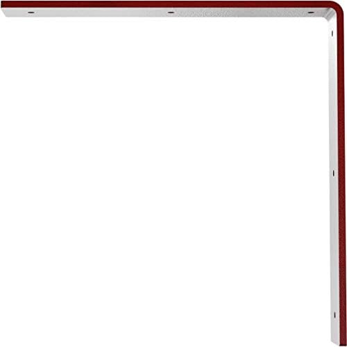 Ekena Millwork BKTM02X12X12HAHRE 2 inch W x 12 inch D x 12 inch H Hamilton Steel Bracket, Hammered Bright Red