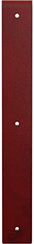 2"W x 16"D x 16"H Hamilton Steel Bracket, Hammered Bright Red