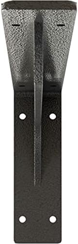 Ekena Millwork BKTM02X16X06EBHGY Steel Bracket Embrey, 2"W x 16"D x 6 1/2"H, Hammered Gray