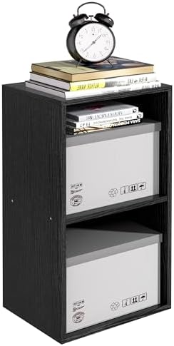 Wooden 2 Cube Storage Organizer, 2 Tier Storage Cubes Storage Display Cubby, Versatile Cubes Shelf and Cubby Organizer f