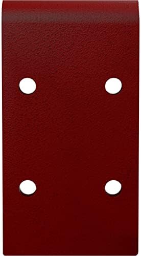 Ekena Millwork BKTM02X06X03EBHRE Steel Bracket Embrey, 2" W x 6" D x 3 3/4" H, Hammered Bright Red