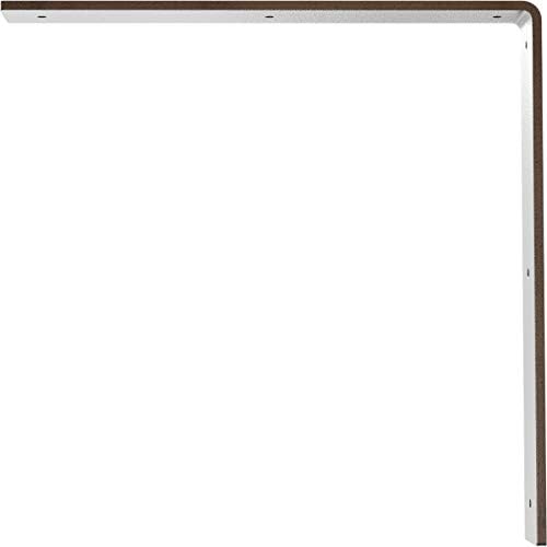 Ekena Millwork BKTM02X14X14HAHBR 2 inch W x 14 inch D x 14 inch H Hamilton Steel Bracket, Hammered Brown
