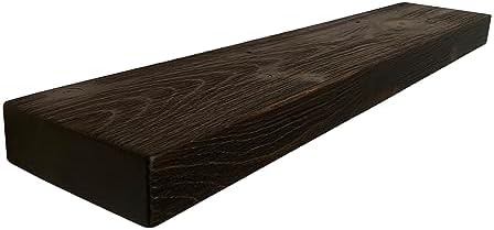 joelsantiques 54 inch Wooden Floating Shelves for Wall - 54x6x2 in, High End Solid Natural Wood, Heavy Duty Bracket, Wal