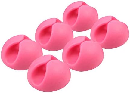 ROK Hardware Multipurpose Silicone Cable Clip Grip Wire Cord Type USB Desk Wall Desktop Organizer Charger Holder (50 Pac