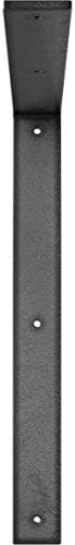 Ekena Millwork BKTM02X18X18HAHSV 2 inch W x 18 inch D x 18 inch H Hamilton Steel Bracket, Hammered Silver
