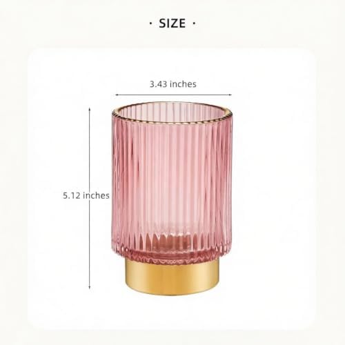 Makeup Brush Holder Organizer,Toothbrush Holders,Desk Pen Pencil Holder,Multifunctional Vintage Glass Brush Cup(A3-27-US