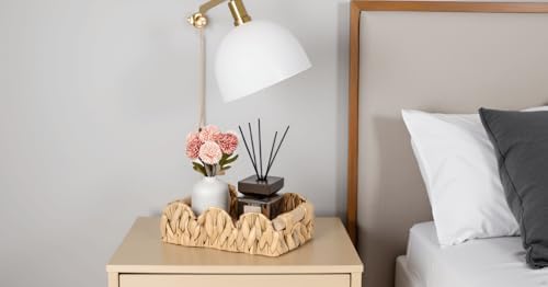 Kriitools Scalloped Toilet Paper Storage Basket for Over Toilet Shelf