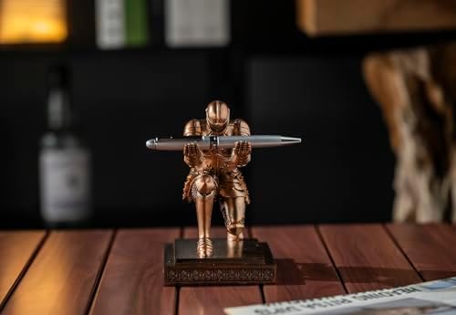 Knight Pen Holder Desk Organizers and Accessories as Gift Red