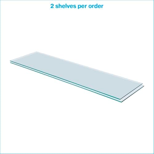 SSWBasics Tempered Glass Shelf - Set of 2 - 10" x 36" x 3/16"