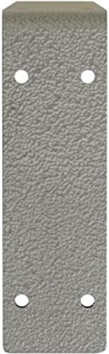 Ekena Millwork BKTM02X16X06EBHSV Steel Bracket Embrey, 2"W x 16"D x 6 1/2"H, Hammered Silver