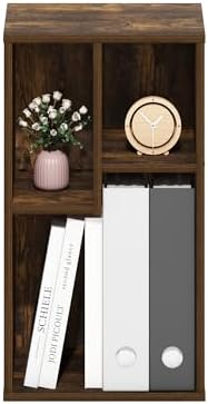 Furinno DALY Book Shelf, 3-Cube Bookshelf, Cube Storage Organizer Bookcase with Irregular Compartments, 9.4 x 11.7 x 21.