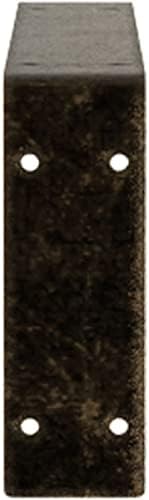 Ekena Millwork BKTM02X18X06EBAPG Steel Bracket Embrey, 2" W x 18" D x 6 1/2" H, Antiqued Pale Gold