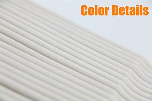 50+10 Pack Non-Slip Velvet Hangers Suit Clothes Hanger Space Saving Hangers 15~20LBS Heavy Duty 17.5"