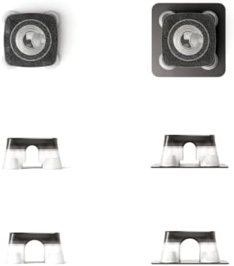 5 Pack Adhesive Cable Management Clips with Blank NTAG 215 NFC Tags, RF Shielded Packaged Cord Holders, Customizable Sma