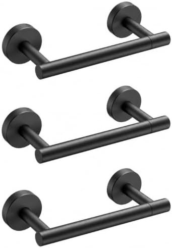 FORIOUS Toilet Paper Holder Wall Mount, Stainless Steel Rustproof Double Post Pivoting Tissue Roll Holder for Bathroom, 