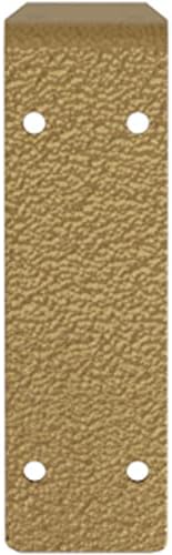 Ekena Millwork BKTM02X20X06EBHGO Steel Bracket Embrey, 2"W x 20"D x 6 1/2"H, Hammered Gold