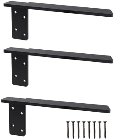 3 Pack 14" Free Hanging Side Wall Floating Shelf Bracket