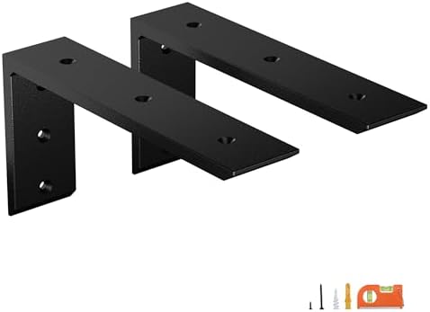 NEODROP 2-Pack 12 Inch Countertop Support Brackets, Heavy Duty L Brackets for Quartz/Wood/Laminate/Granite Countertops |