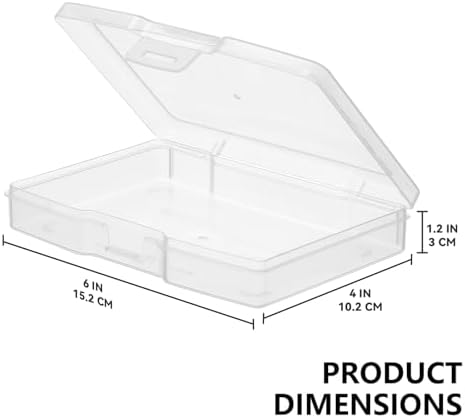 novelinks 10 Pack 4"x6" Clear Photo Storage Boxes and Photo Box Organizers