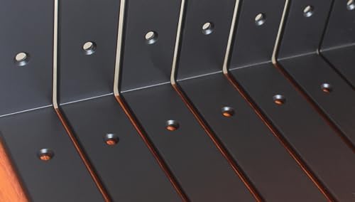 16 Pack - L 6" x H 6" x W1.5, 5mm Thick Black L Shelf Bracket, Iron Shelf Brackets, Metal Shelf Brackets, Floating Shelf