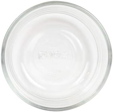 Pyrex 7202 1-Cup Glass Bowls With Cadet Blue Lids (4 Pack) - Made in USA