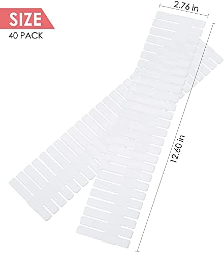 8Pcs Drawer Dividers, Adjustable Drawer Organizer for Socks, Underwear, Makeup, Can Help Tidy Kitchen, Bedroom, Dresser 